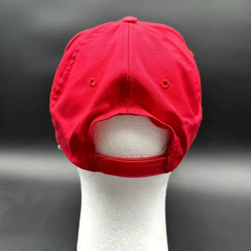 Miller Beer Hat Snapback‎ Cap Brewing Embroidered Eagle One Size Red VTG